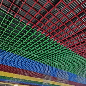 Techo de Rejilla Metálica de Diseño Moderno, Techo Abierto Suspendido, Decoración de <span class=keywords><strong>Interiores</strong></span>, Rejilla de Aluminio <span class=keywords><strong>para</strong></span> Almacenes - Product Image 1