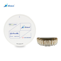 Zirdent 3D Pro Implants dentaires en céramique multicouches Vis à dents en zircone pour consommables dentaires de laboratoire dentaire