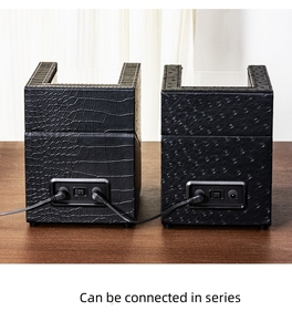 Beliebter brauner Crazy-House-Leder-Uhrenbeweger für 2 mechanische Uhren aus schwarzem PU mit automatischem Gehäuse - Product Image 5