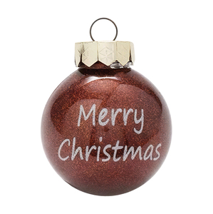 Décoration <span class=keywords><strong>de</strong></span> Noël personnalisée 6cm boules <span class=keywords><strong>de</strong></span> Noël en plastique chocolat or Noël pour décorations suspendues d'arbre - Product Image 1