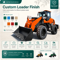 Leistungsstarker Diesel-Lader LOGWAY Ausgestattet mit Lastsensor Vollhydraulischer Lenkung und Robustem Design für Landwirtschaftliche Arbeiten Diesel-Lader