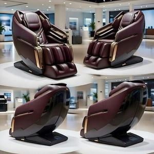 Sillón de Masaje Premium 4D de Cuero Genuino, Hecho a Mano, con Monitoreo de Salud, Aromaterapia, Bolsas de Aire Ajustables, Bluetooth, para el Hogar - Product Image 3