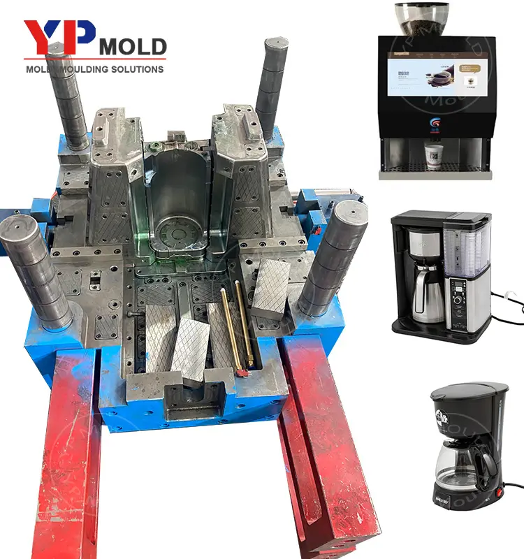 Molde de injeção de plástico para máquina de café, serviço de design de molde para produtos domésticos