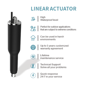 Attuatore lineare ad alta velocità 12V/24V Motor265-330mm lunghezza 8/9.5mm fori <span class=keywords><strong>per</strong></span> elettricbicicletta barca ventilatore scheda 35mm magnete - Product Image 5