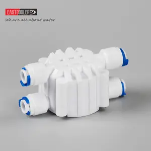 Válvula de cierre automático con tubo de 1/4 pulgadas, ajuste de conexión rápida para piezas de repuesto de filtro de agua de ósmosis inversa