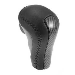 Honda Accord Gear <b>Shift</b> <b>Knob</b> Leather Carbon Fiber Texture 2010-2012 Automatic Transmission Ergonomic Design - Product Image 3