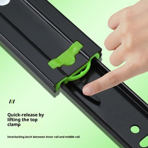 モダンなキッチン引き出しスライドSC4512バッファーダンピング3セクションスチールボールスライドソフトクロージング31-50kg荷重容量 - Product Image 4