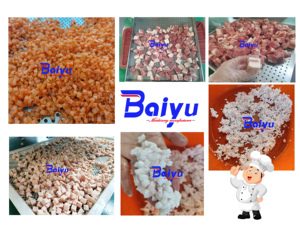 Baiyu nouvelle machine de coupe de cube de <span class=keywords><strong>boeuf</strong></span> de viande congelée avec moteur et engrenage pour les fermes de restaurants nouveau - Product Image 3