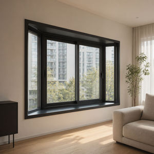 Fenêtre coulissante à <span class=keywords><strong>double</strong></span> <span class=keywords><strong>vitrage</strong></span> à rupture de pont thermique en aluminium sur mesure pour projets de villas côtières - Product Image 6
