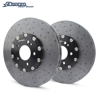 Disco de Freno de Cerámica y Fibra de Carbono con Tecnología Resistente al Calor de 380, 400 y 410 mm, Apto para Pistones de 4, 6, 8 y 10 Pistones para Cadillac, Chevy y Buick