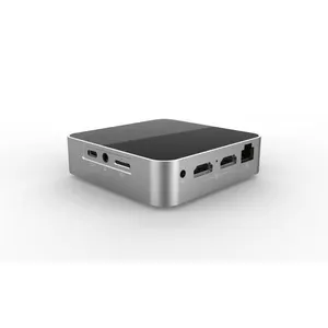 Ops Desktop Fashion trend mini pc Wins10/11/linux fanless all in one pc 8g RAM 128g SSD Thin Small Size pocket pc mini