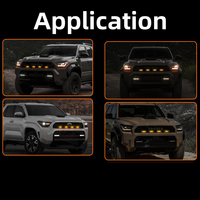 Accesorios de Luces LED Ámbar para Parrilla OVOVS Marcadores de Rejilla Frontal Lámparas de Advertencia de Circulación Diurna para Toyota 4Runner TRD Pro 2025