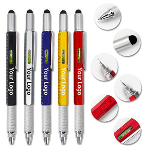 <span class=keywords><strong>Stylo</strong></span> multifonction en métal personnalisé Ranguo avec impression UV, outil 5 en 1 avec stylet, règle, niveau, tournevis, cadeau promotionnel d'<span class=keywords><strong>entreprise</strong></span> en vrac - Product Image 1