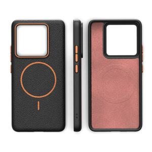 Custodia per telefono cellulare in TPU con Texture Litchi cover per <span class=keywords><strong>Xiaomi</strong></span> 14T Pro 15 14 Ultra Redmi A5 4G Note 13 5G po F7 M7 14C - Product Image 3