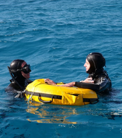 Bouée de signalisation de sécurité en PVC gonflable, étanche, portable et durable pour la plongée libre et la pêche sous-marine (vente en gros)