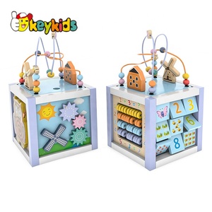 Il nuovo design educativo <span class=keywords><strong>Montessori</strong></span> gioca il cubo di apprendimento delle attività in legno per il bambino W11B286 - Product Image 1