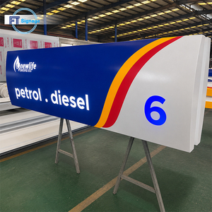 Tettoia Personalizzata per Stazione di Servizio con Struttura in Acciaio, Tetto in Membrana (PVC/PVDF/PTFE), <span class=keywords><strong>Design</strong></span> Modulare, Insegne a Pilone LED - Product Image 3