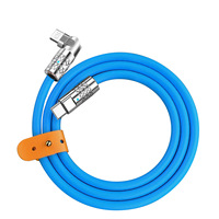 Câble de données de charge rapide en alliage de zinc et silicone personnalisé pour téléphones mobiles compatible avec C à C C L pour l'utilisation de l'appareil photo d'ordinateur