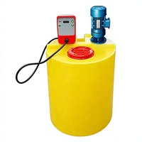 Pompe doseuse mélangeuse à débit contrôlé pour baril de dosage PE, 380V, garantie 1 an, pour traitement des eaux usées, réservoir PAC/PAM