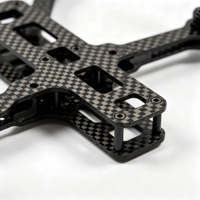 Service de découpe CNC sur mesure de cadre de drone FPV en fibre de carbone 3K, usinage composite léger