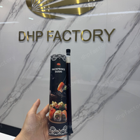 Tube d'emballage cylindrique pour sushi, burrito, en papier rond personnalisé, à ouverture par pression, emballage alimentaire rigide de qualité alimentaire, tube d'emballage de luxe pour sushi
