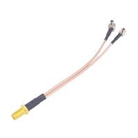 Câble coaxial SMA Pigtail à extrémité ouverte, fil nu à souder, SMA femelle, pour soudure sur circuit imprimé, RG316, câble d'extension d'antenne