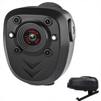 Mini caméra corporelle portable 1080P HD, mini DVR numérique 1-5MP, grand angle 180°, WiFi, 16 Go, surveillance bébé, écran 1,44'', capteur MOS