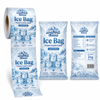 Rouleau de film LDPE PE pour sachets d'eau, qualité alimentaire, anti-poussière, impression de logo personnalisée, emballage transparent pour eau minérale, jus, soda