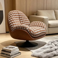Fauteuil de salon individuel contemporain en tissu, style luxe léger, pour intérieur, production en gros par l'usine de Foshan