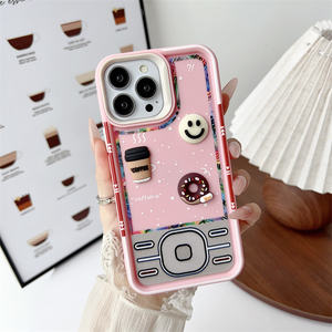 Poupée mignonne pour iPhone 16, 15, 14, 13 Pro Max, en silicone, en caoutchouc rétro, tpu, <span class=keywords><strong>kawaii</strong></span>, breloques décoratives - Product Image 2