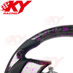 Volant de direction sport en fibre de carbone forgé sur mesure pour Nissan 350z 2004-2006, compatible avec 370z 400z FX35 FX45 GTR - Product Image 2