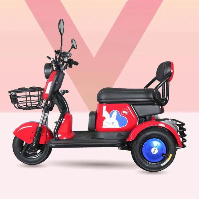 EEC 60V 1000W Open-Body 3-Wheel Electric Scooter Tricycle for Adults Leisure Vehicle