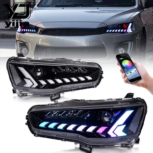 ชุดไฟหน้าแต่งสไตล์ RGB สำหรับมิตซูบิชิแลนเซอร์ <span class=keywords><strong>EX</strong></span> และแลนเซอร์ ปี 08-18  ไฟ Chiku 12V 35W - Product Image 1