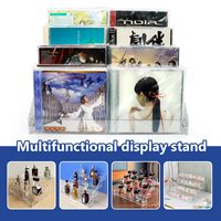Stapelbare Acryl Cd-Houder Standaard Voor Vinyl Platen, Dvd 'S, Schijf Juweel Hoesjes Clear Media Storage Organizer Display Racks