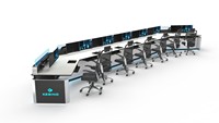 Table de console de salle de contrôle de sécurité pour centre de commande