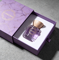 Flacon de parfum vide en verre rond avec finition brillante, logo personnalisé, 30 ml, 50 ml, 100 ml, flacon vaporisateur de parfum personnalisé avec boîte cadeau