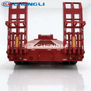 Camión de Remolque de Plataforma Plana, Remolque de Plataforma Plana para Trabajo Pesado, 3 y 4 Ejes, 40FT, 53FT, 20FT, 60FT, Transporte de Contenedores, Plataforma de Remolque - Product Image 3