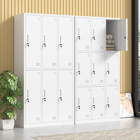 Casiers en métal à 6 portes Armoire à vêtements en acier Casiers à vêtements de travail des employés