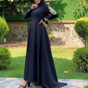OEM ultimi disegni ricamo Abaya abbigliamento islamico donne marocchine abiti modesti abiti abbigliamento etnico musulmano - Product Image 4