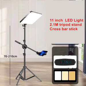 Kit de Panel de Luz LED con Soporte Superior, Iluminación de Estudio Regulable de 3 Colores para Transmisiones en Vivo, YouTube y Grabaciones de Belleza - Product Image 4