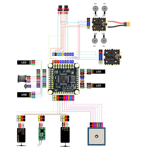 Dakefpv f722 tùy chỉnh kim loại <span class=keywords><strong>ESC</strong></span> Drone giá tốt nhất FPV Racing chuyến bay điều khiển với FC Stack hỗ trợ ardupilot betaflight - Product Image 5