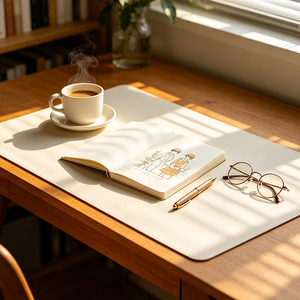 Tapis de bureau XXL antidérapant avec bords cousus en PVC/PU pour <span class=keywords><strong>clavier</strong></span>, idéal pour la maison et le bureau - Product Image 1