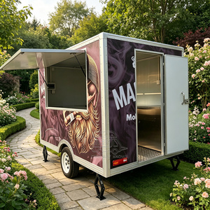 Remorque de restauration pour pizzas carrées, barbecue, four à pizza, cuisine mobile, service commercial, camion de restauration avec fenêtre de service - Product Image 5