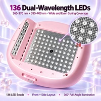 Lampe à ongles LED UV intelligente AI avec reconnaissance des ongles, écran tactile 5,5 pouces, commande vocale 29 langues, séchoir à ongles en gel professionnel