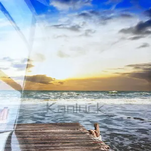 Paesaggio marino da spiaggia grande pittura su tela con lacca per la decorazione della parete