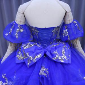 Abito <span class=keywords><strong>da</strong></span> <span class=keywords><strong>ballo</strong></span> di lusso blu reale per Quinceañera, vestito <span class=keywords><strong>da</strong></span> sera perfetto per ragazze di 16 anni, stile festa, lungo fino al pavimento, con applicazioni naturali - Product Image 5