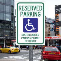 Panneaux de stationnement en aluminium de haute qualité 18x24 pouces en aluminium réfléchissant «Pas de stationnement» réservés Panneaux de stationnement en aluminium de type trafic