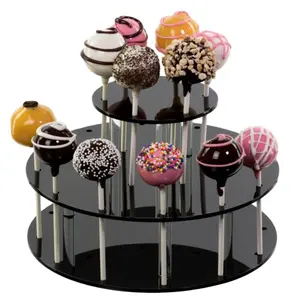 Circular Design Einzelhandel geschäft Acryl Lollipop Display Stand