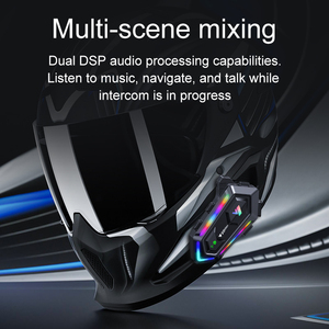 Nuevo Diseño de Fábrica Y20 MAX Intercomunicador Full Dúplex 300M para 2 Motociclistas con BT para Casco de Moto - Product Image 6