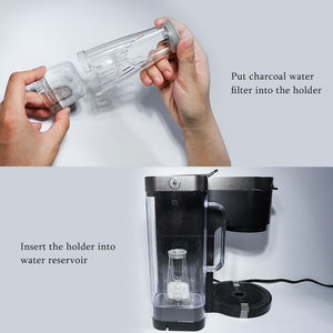 Machine à café à portion individuelle avec réservoir arrière, support de <span class=keywords><strong>filtre</strong></span> court et 2 cartouches de <span class=keywords><strong>filtre</strong></span> à eau de recharge - Product Image 6